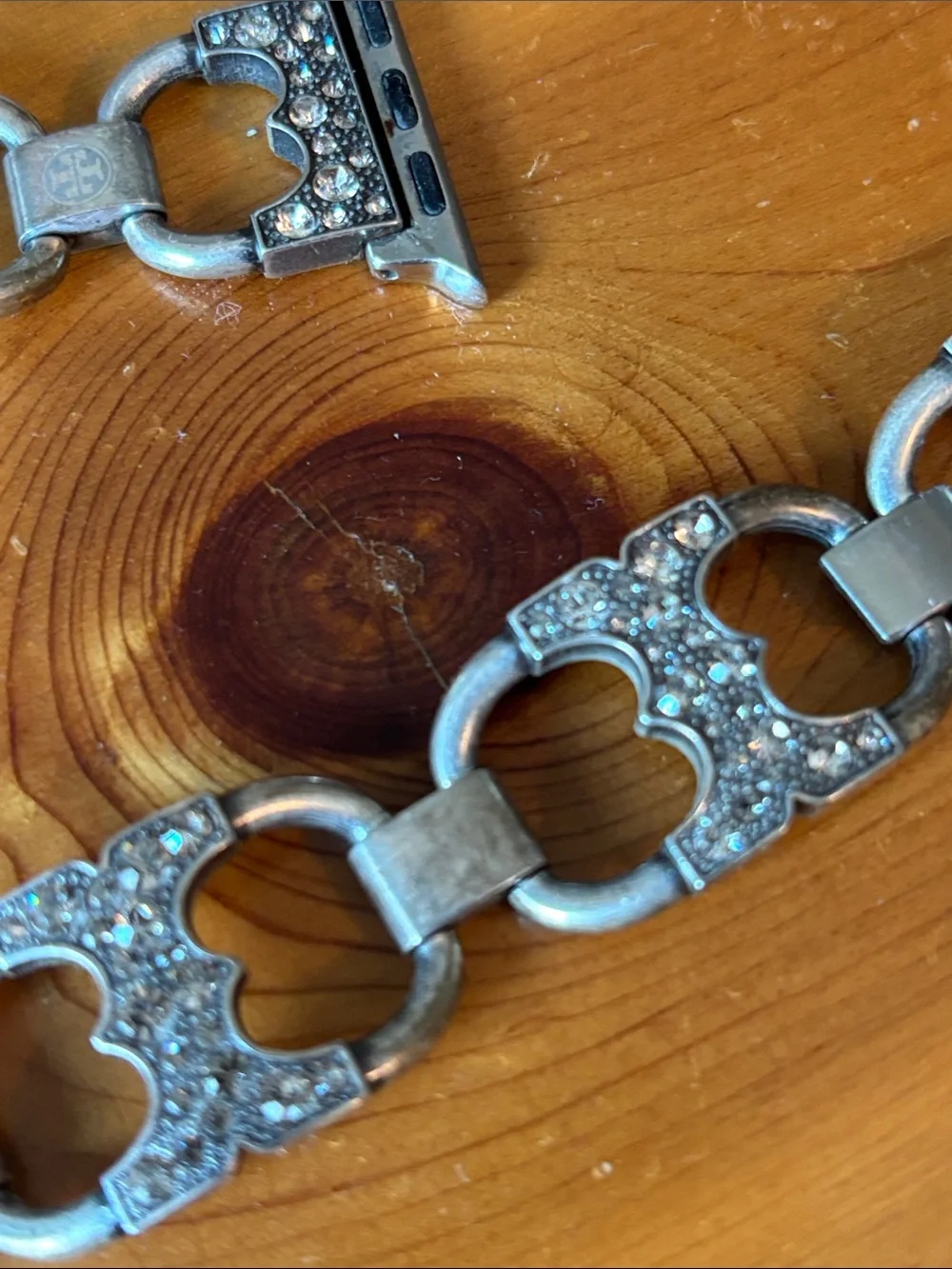 Tory Burch Double T Crystal Apple Watch Band